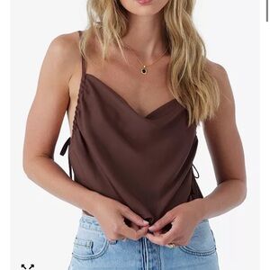 O'Neill Corinne Brown Camisole Top M